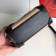 Celine Nano Luggage Bag in Original Black/Drummed Beige/Suede Dark Red with Removable Shoulder Strap
