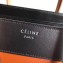 Celine Micro Luggage Bag in Original Smooth Calfskin Black/Caramel/Apricot