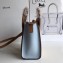 Celine Nano Luggage Bag in Original Smooth Calfskin Khaki/Apricot/Baby Blue with Removable Shoulder Strap