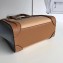 Celine Nano Luggage Bag in Original Smooth Calfskin Khaki/Apricot/Baby Blue with Removable Shoulder Strap
