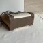 Celine Nano Luggage Bag in Original Smooth Calfskin Etoupe/White/Apricot with Removable Shoulder Strap