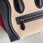 Celine Micro Luggage Bag in Original Black/Drummed Beige/Suede Red