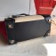 Celine Micro Luggage Bag in Original Black/Drummed Beige/Suede Red