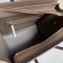 Celine Micro Luggage Bag in Original Smooth Calfskin Etoupe/White/Apricot