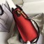 Celine Nano Luggage Bag in Original Black/Drummed Navy Blue/Crinkled Red with Removable Shoulder Strap