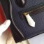 Celine Micro Luggage Bag in Original Black/Drummed Navy Blue/Crinkled Red