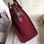 Celine Micro Luggage Bag in Original Smooth Calfskin Burgundy/Beige/Suede Red
