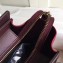 Celine Micro Luggage Bag in Original Smooth Calfskin Burgundy/Beige/Suede Red