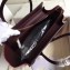 Celine Micro Luggage Bag in Original Smooth Calfskin Burgundy/Beige/Suede Red