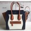 Celine Micro Luggage Bag in Original Royal Blue/White/Khaki