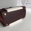 Celine Mini Luggage Bag in Original Leather Burgundy/Drummed White/Crinkled Brick Red