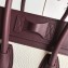 Celine Mini Luggage Bag in Original Leather Burgundy/Drummed White/Crinkled Brick Red