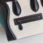 Celine Micro Luggage Bag in Original Black/Drummed White/Suede Turquoise