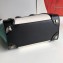 Celine Micro Luggage Bag in Original Black/Drummed White/Suede Turquoise
