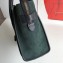 Celine Micro Luggage Bag in Original Black/Drummed Beige/Suede Dark Green