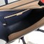 Celine Nano Luggage Bag in Original Drummed Calfskin Beige/Blue with Removable Shoulder Strap