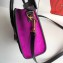 Celine Nano Luggage Bag in Original Black/Drummed Beige/Suede Light Purple with Removable Shoulder Strap
