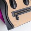 Celine Micro Luggage Bag in Original Black/Drummed Beige/Suede Light Purple