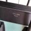 Celine Micro Luggage Bag in Original Black/Drummed Light Green/Suede Red