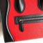 Celine Micro Luggage Bag in Original Black/Drummed Red/Suede Beige