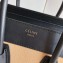 Celine Micro Luggage Bag in Original Black/Drummed Beige/Suede Sky Blue