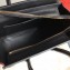 Celine Nano Luggage Bag in Original Black/Drummed Burgundy/Suede Red with Removable Shoulder Strap