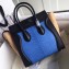 Celine Python Luggage Micro Bag Blue/Black/Apricot