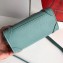 Celine Nano Luggage Bag in Original Drummed Calfskin Ice Green with Removable Shoulder Strap