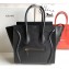 Celine Micro Luggage Bag in Original Black/Lizard Pattern