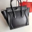 Celine Micro Luggage Bag in Original Black/Lizard Pattern