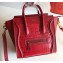 Celine Nano Luggage Bag in Original Red/Croco Pattern with Removable Shoulder Strap