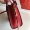 Celine Nano Luggage Bag in Original Red/Croco Pattern with Removable Shoulder Strap