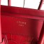 Celine Micro Luggage Bag in Original Red/Croco Pattern
