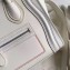 Celine Nano Luggage Bag in Original Smooth Calfskin White/Stitch with Removable Shoulder Strap