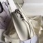 Celine Nano Luggage Bag in Original Smooth Calfskin White/Stitch with Removable Shoulder Strap