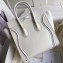 Celine Micro Luggage Bag in Original Smooth Calfskin White/Stitch