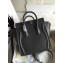 Celine Nano Luggage Bag in Original Smooth Calfskin Gray with Removable Shoulder Strap