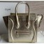 Celine Micro Luggage Bag in Original Laminated Lambskin Gold