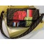 Fendi Roma Amor Fabric Large Baguette Bag Wave Lettering 2019