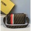 Fendi Roma Amor Fabric Large Baguette Bag Wave Lettering 2019