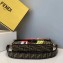 Fendi Roma Amor Fabric Large Baguette Bag Wave Lettering 2019