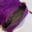 Fendi Suede Leather Medium Baguette Bag Purple 2019