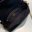 Fendi Suede Leather Medium Baguette Bag Black 2019