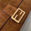 Fendi Suede Leather Medium Baguette Bag Brown 2019
