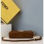Fendi Suede Leather Medium Baguette Bag Brown 2019