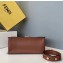 Fendi Leather Kan U Large Bag Brown 2019