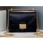 Fendi Leather Kan U Mini Bag Glossy Black 2019
