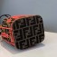 Fendi Roma Amor Fabric FF Motif Mon Tresor Mini Bucket Bag Brown/Red 2019