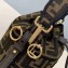 Fendi Roma Amor Fabric FF Motif Mon Tresor Mini Bucket Bag Brown/Black 2019