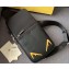 Fendi Bag Bugs One-shoulder Backpack Belt Bag Black/Yellow Diabolic Eyes 2019